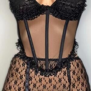 Underbust Dirndl Sheer Corset – 1990s Deadstock Vintage (Made in USA)